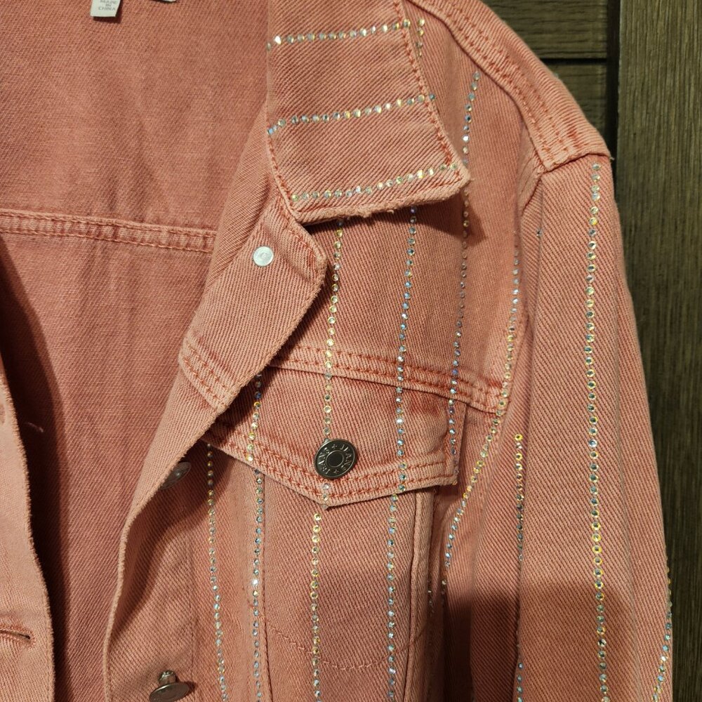 Rhinestone denim jacket - Picture 2 of 2